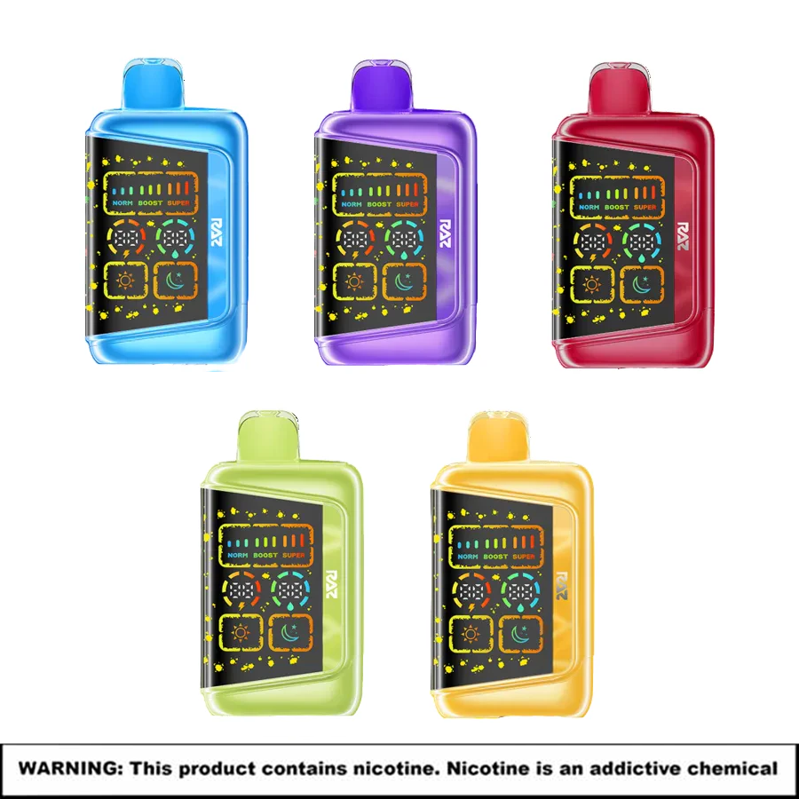 RAZ RX Batch Edition Rechargable Disposables | 5% Nicotine | 50000 Puffs | 5 Count Display product image